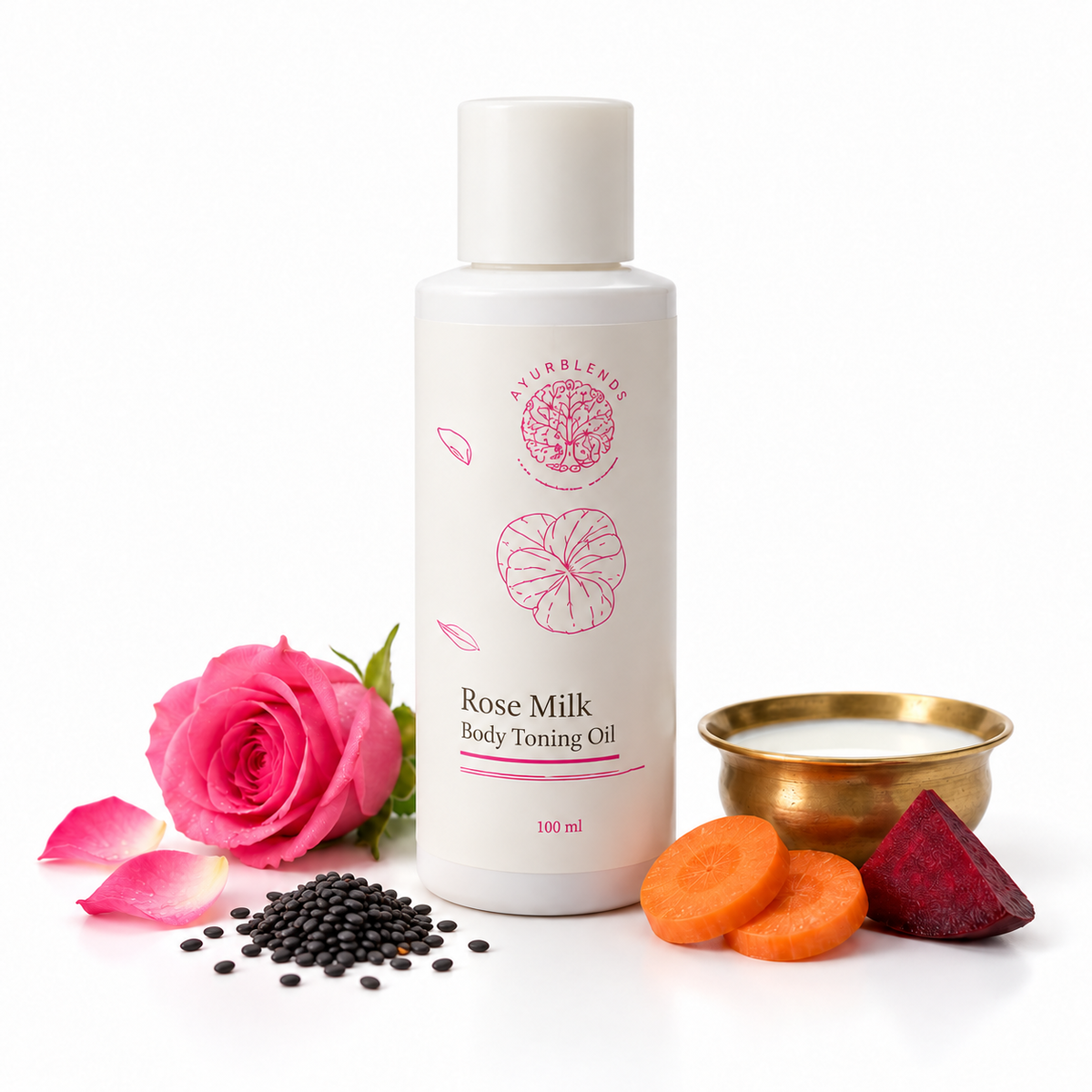 Rose Milk Body Toning Oil