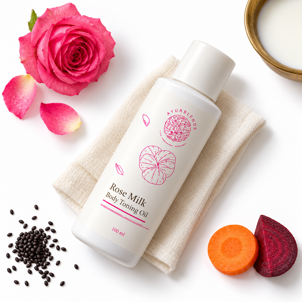 Rose Milk Body Toning Oil