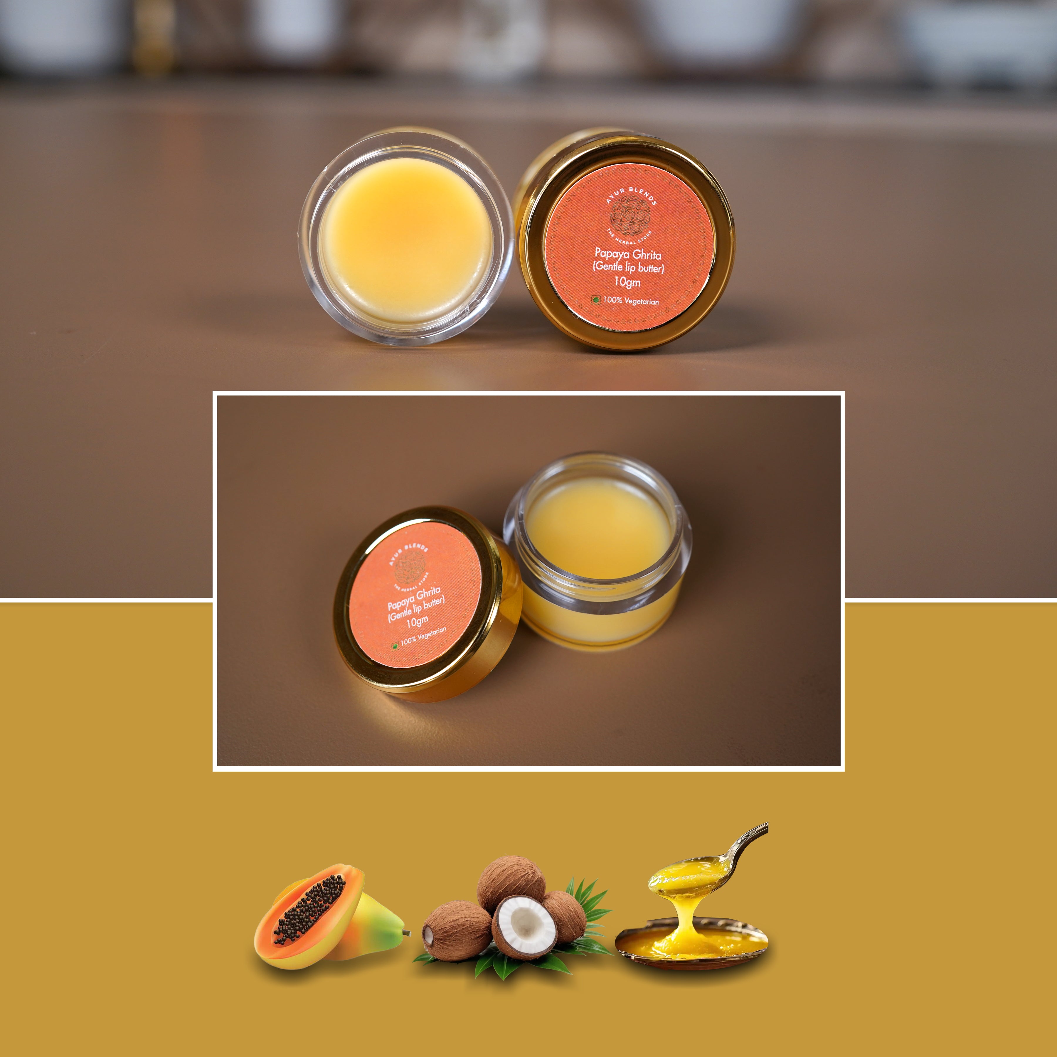 Papaya Ghrita Gentle Lip Butter